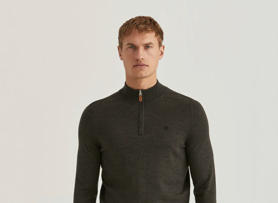 Half zip genser