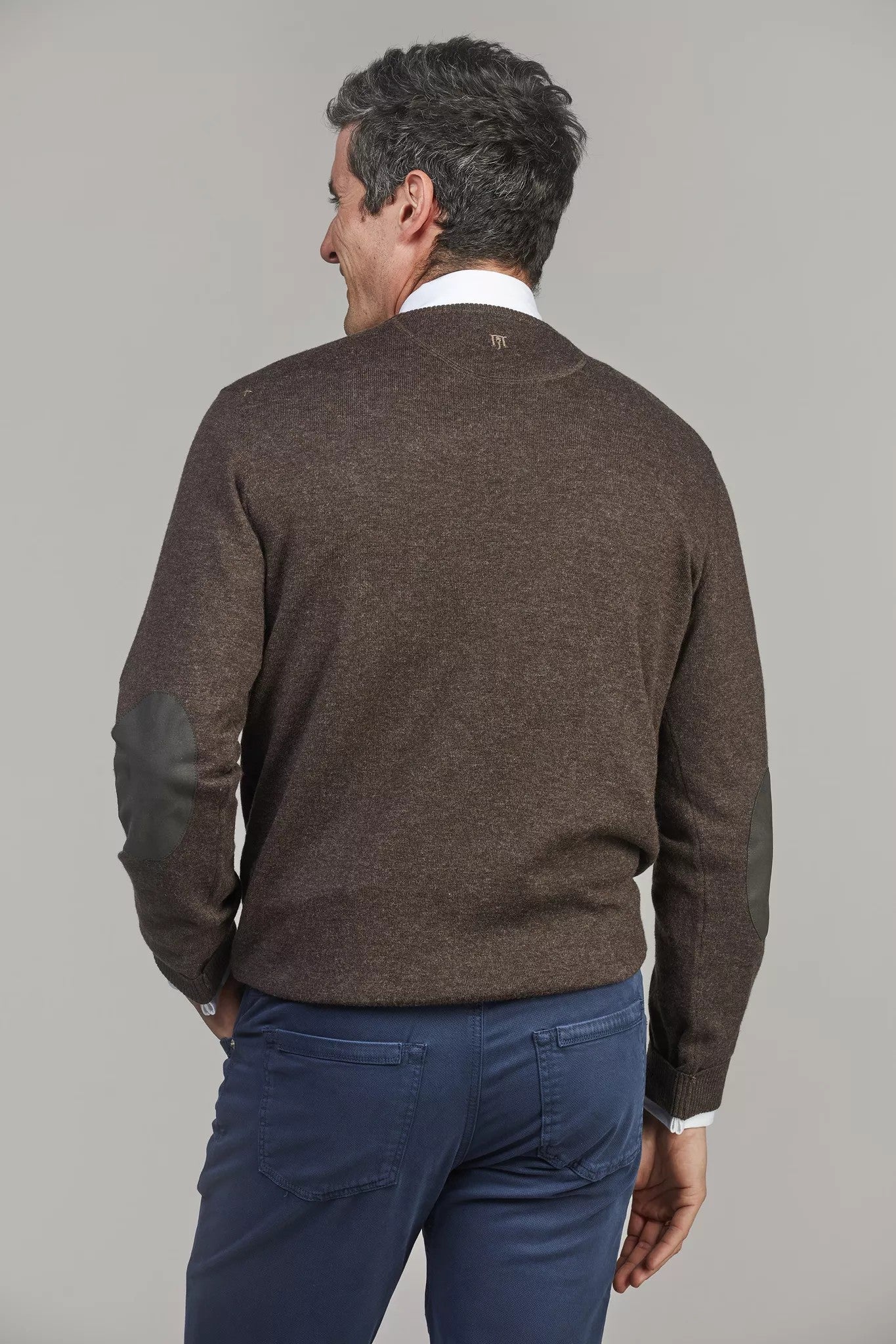 Hansen & Jacob Crew Neck Genser Brun