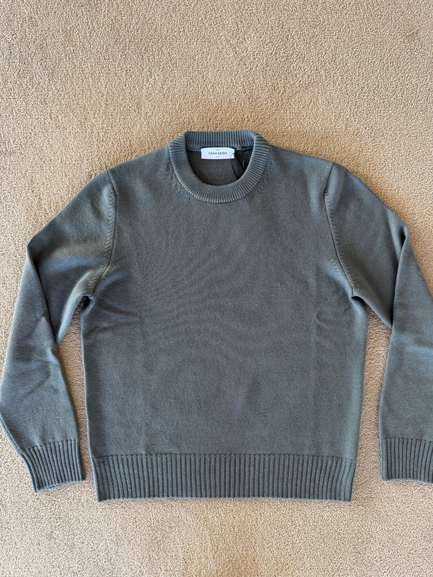 Gran Sasso Crewneck Merinoull Grønn
