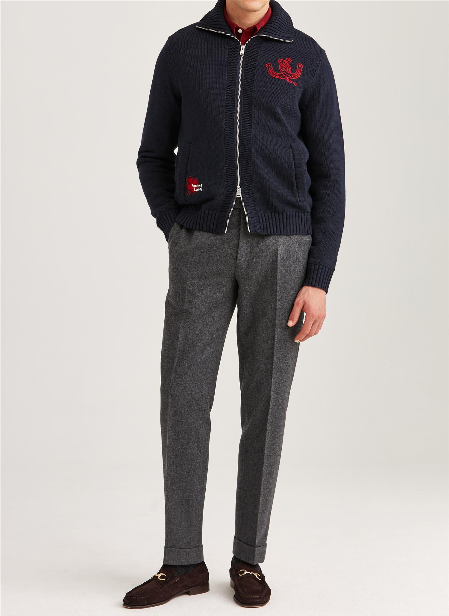 Morris Wynnstan Zip Jacket Marine