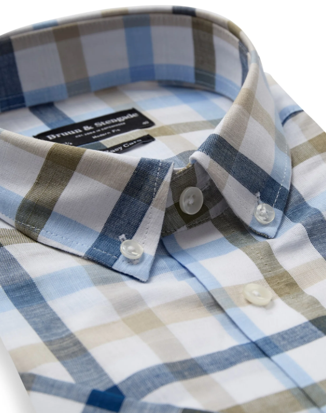 Bruun & Stengade BS Derrick Bomull K/Erm Ruter