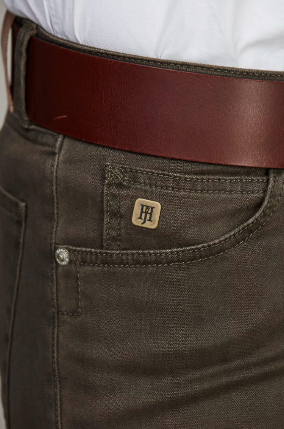 Hansen & Jacob 5-Pocket Bomull Mørk Grønn