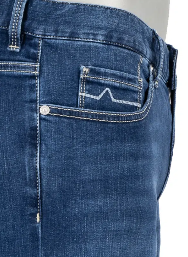 Alberto Jeans PIPE Super Stretch Blå M/Steinfarge