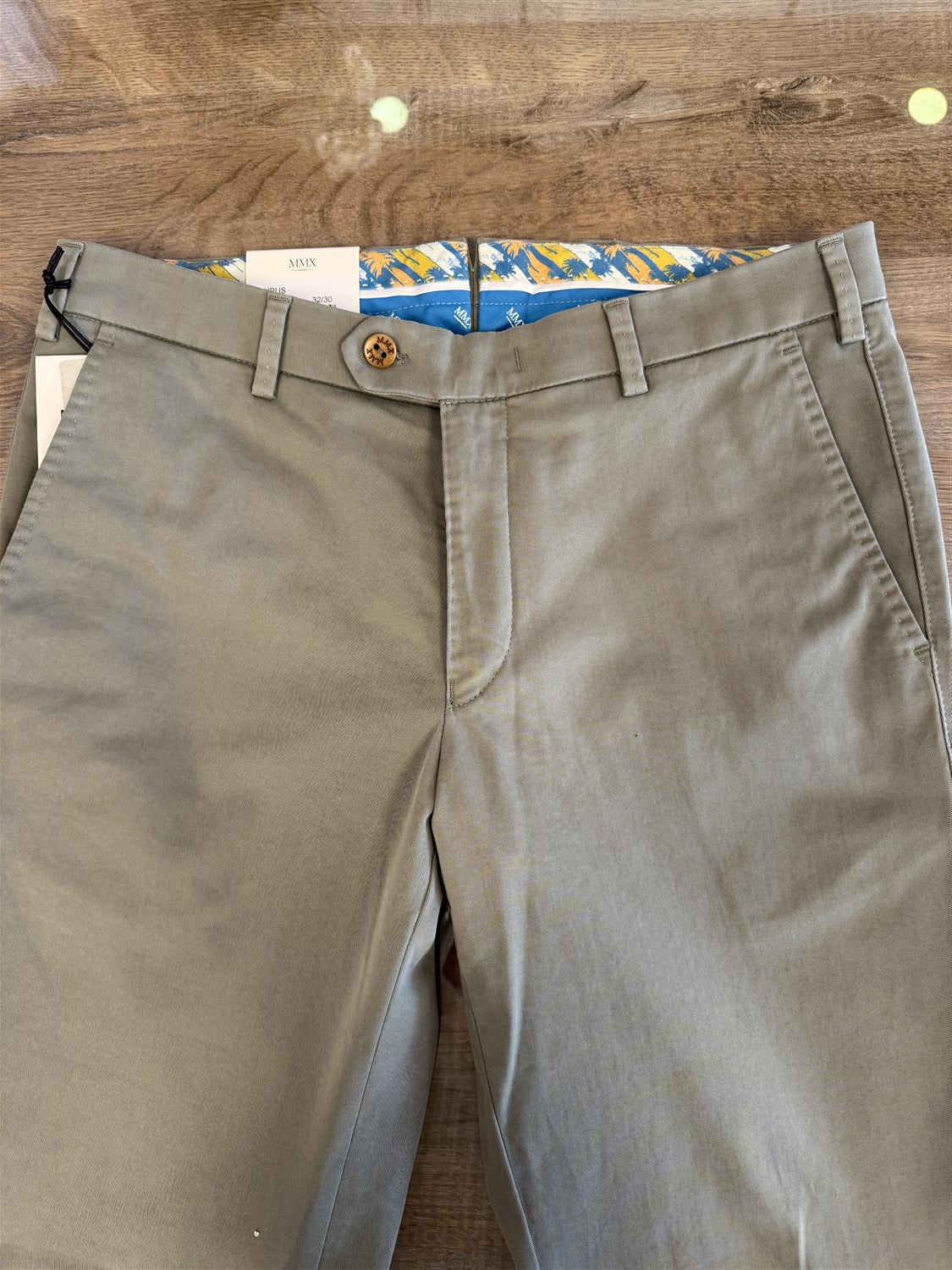 MMX Lupus Chinos Slim Bomull Lysegrønn