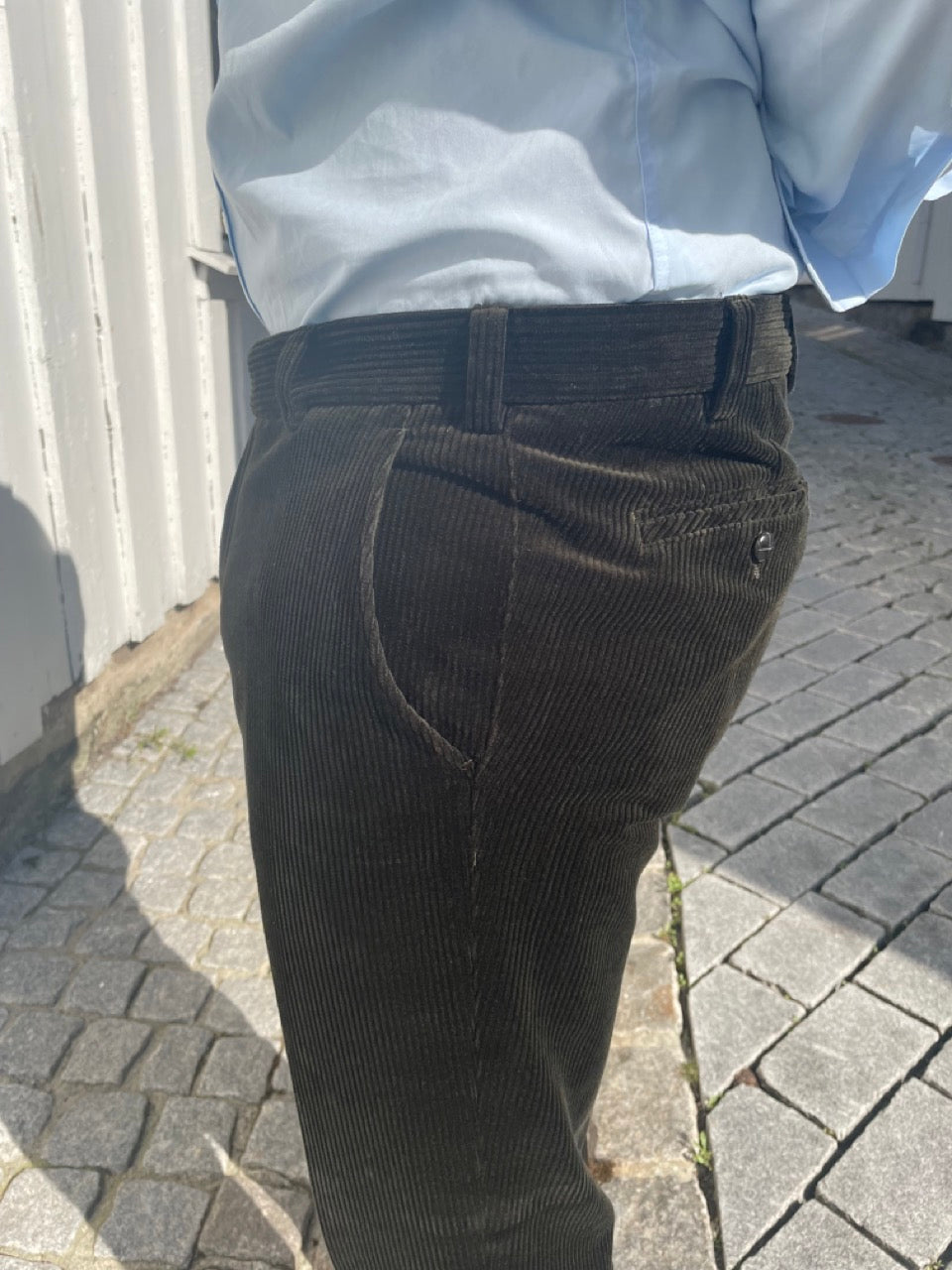 Meyer Cordbukse Roma Bomull Grønn