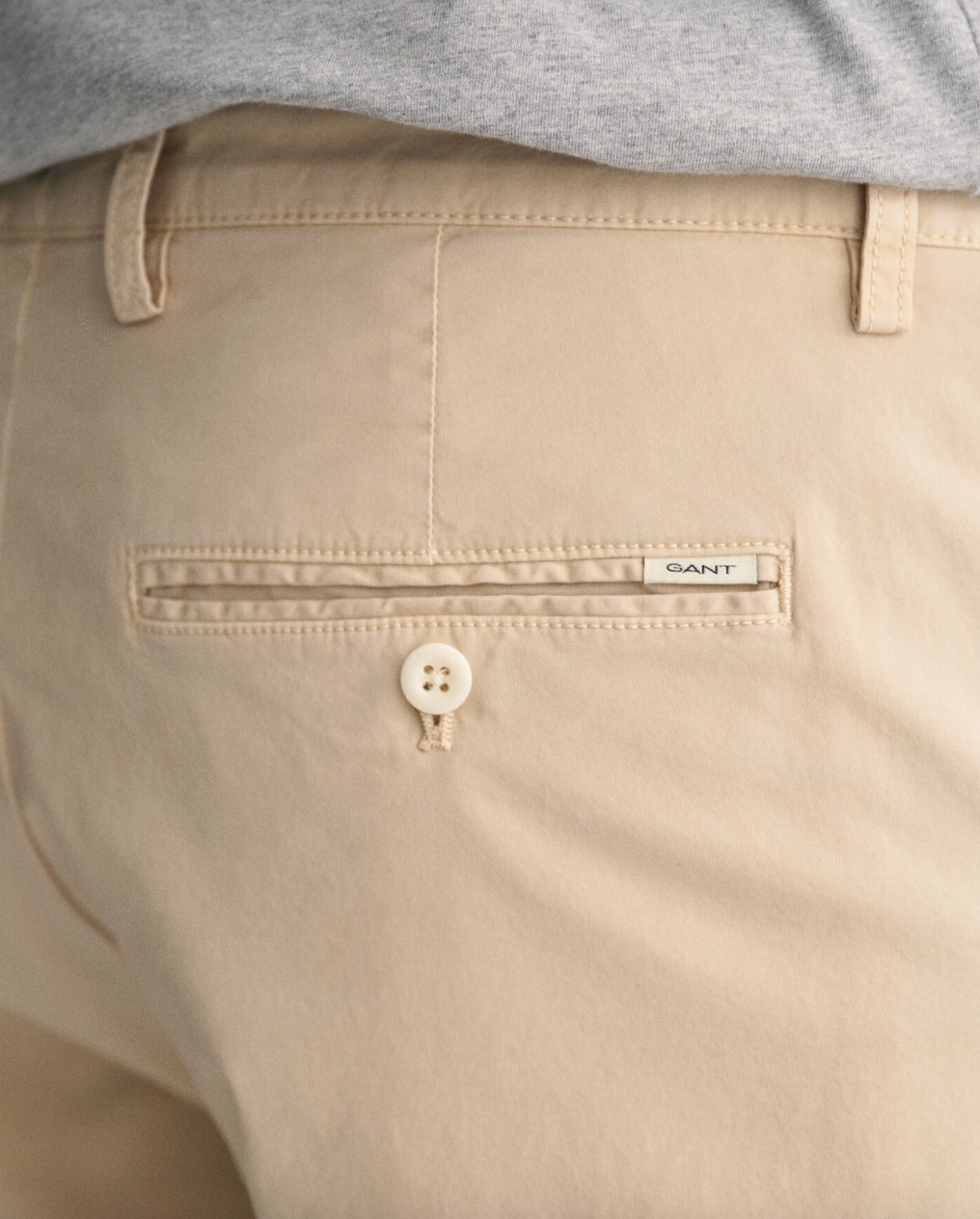 Gant Sunfaded Shorts Kremhvit baklomme