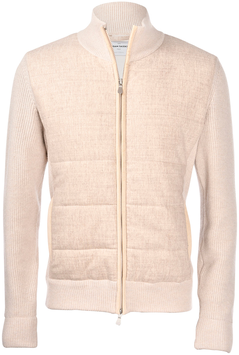 Gran Sasso Ulljakke M/Alcantara Lys Beige