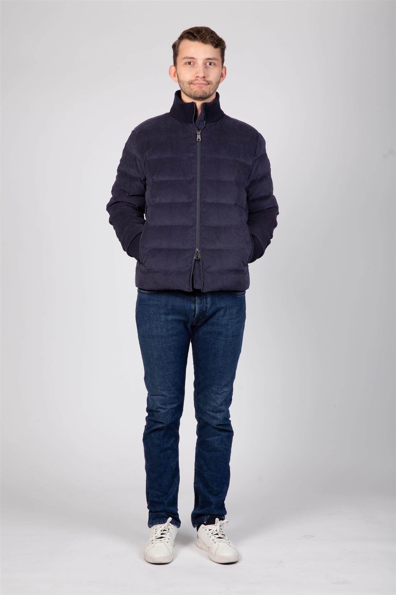 Monel Jacob Dunjakke Kordfløyel Marine