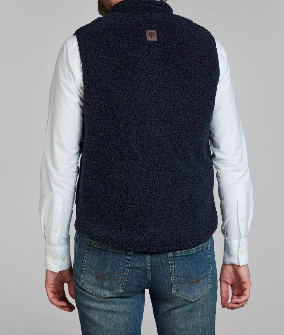 Hansen & Jacob Pile Fleece Vest Marine