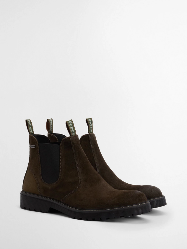 Barbour Patton Chelsea Boot Grønnbrun