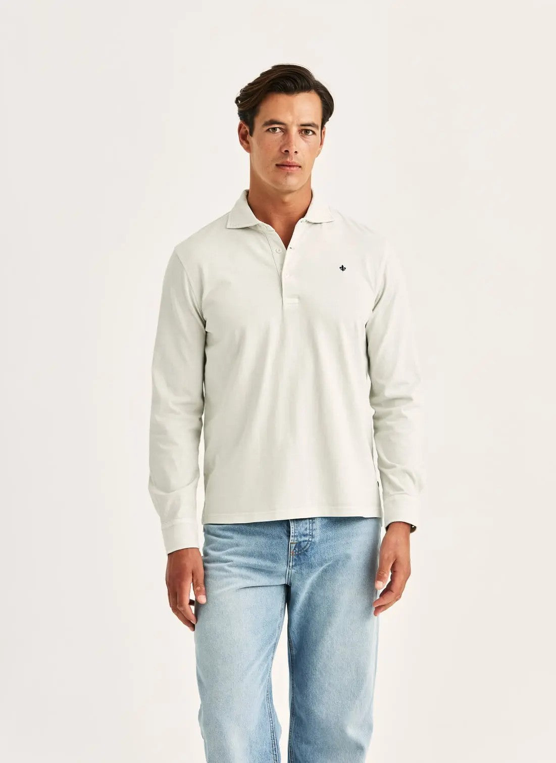 Morris Harland Langermet Polo Off-white