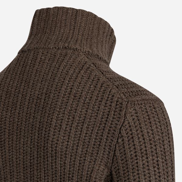 Gran Sasso Cardigan High-Neck Brun