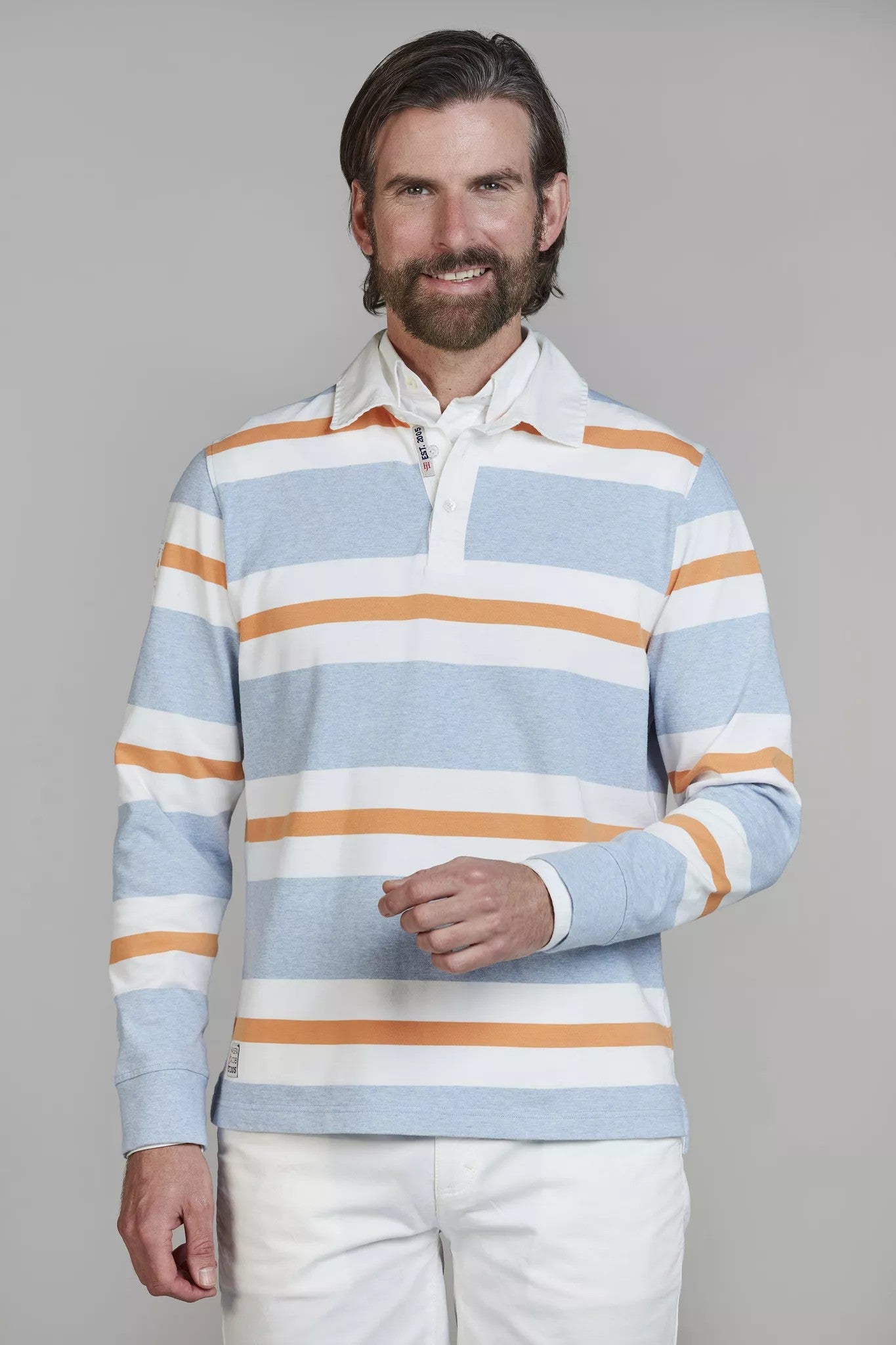 Hansen & Jacob Piquet Rugger Stripet