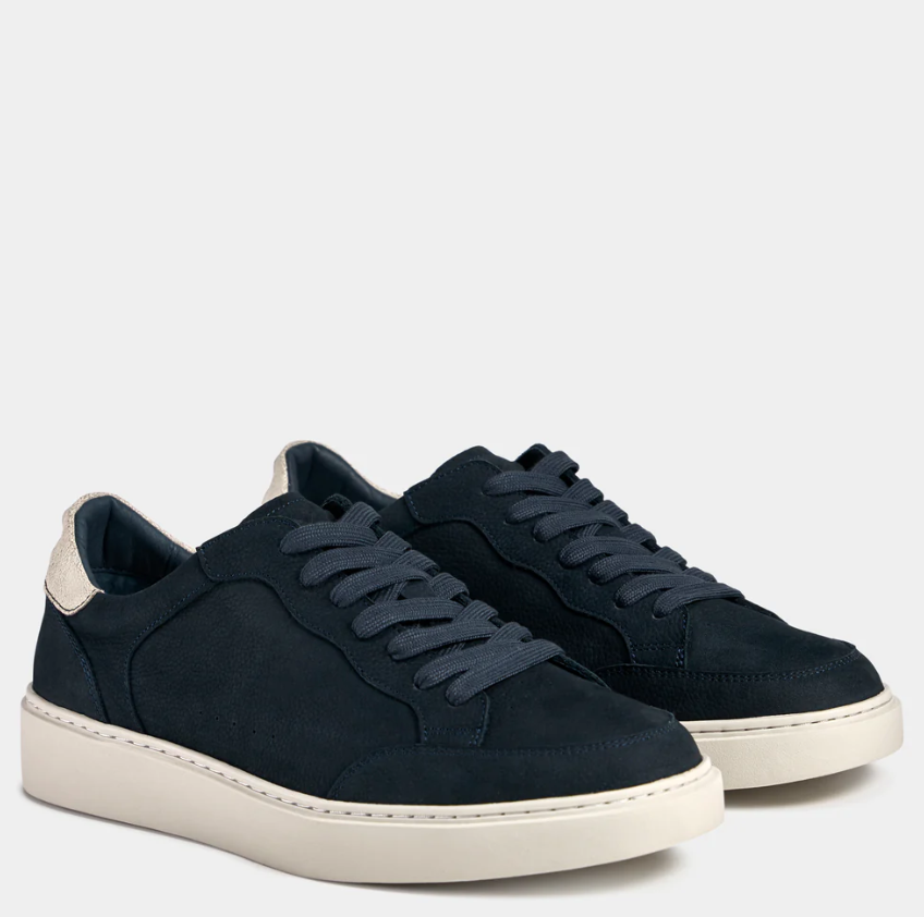 TGA X LAB Sneaker Nubuck Mørk Blå