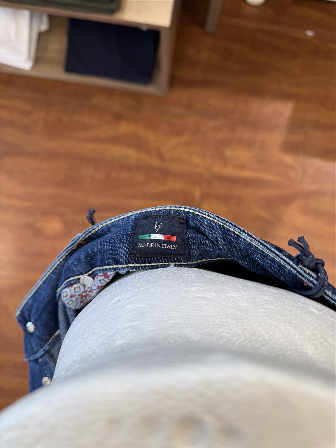 HandPicked Orvieto Lett Jeans Vasket Mørk Blå