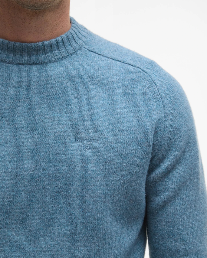Barbour Grangetown Crewneck Ull Bluestone