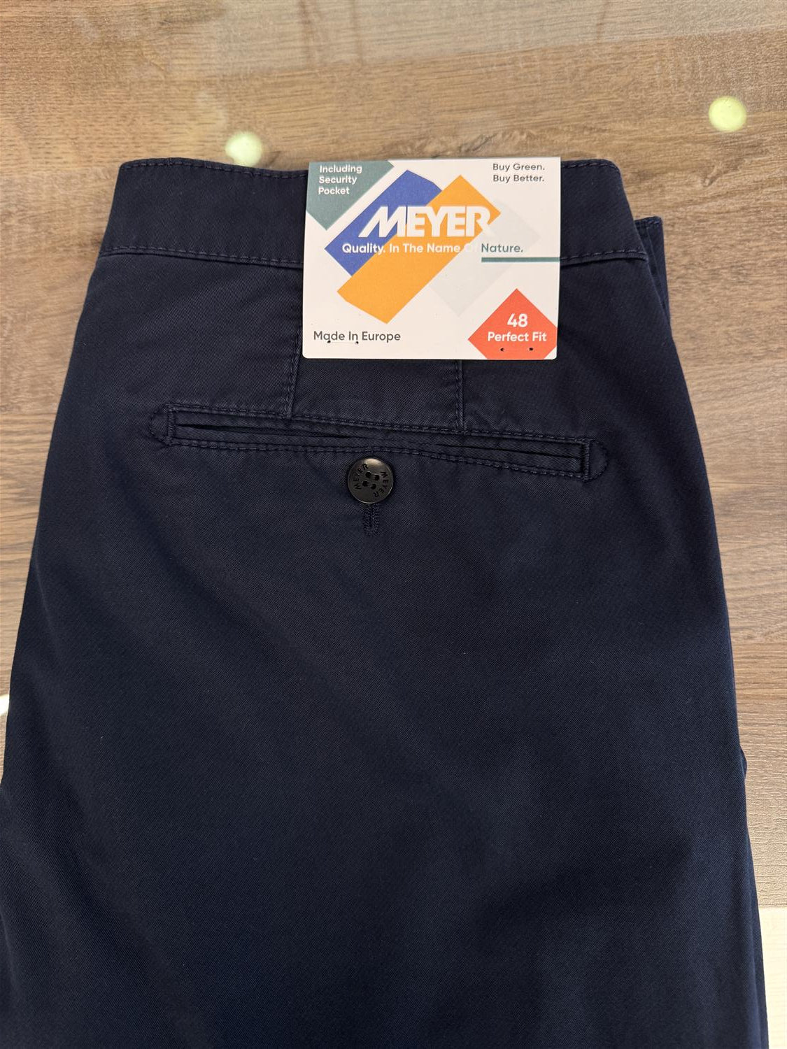 Meyer Chinos Rio "Lett" Bomull Marine