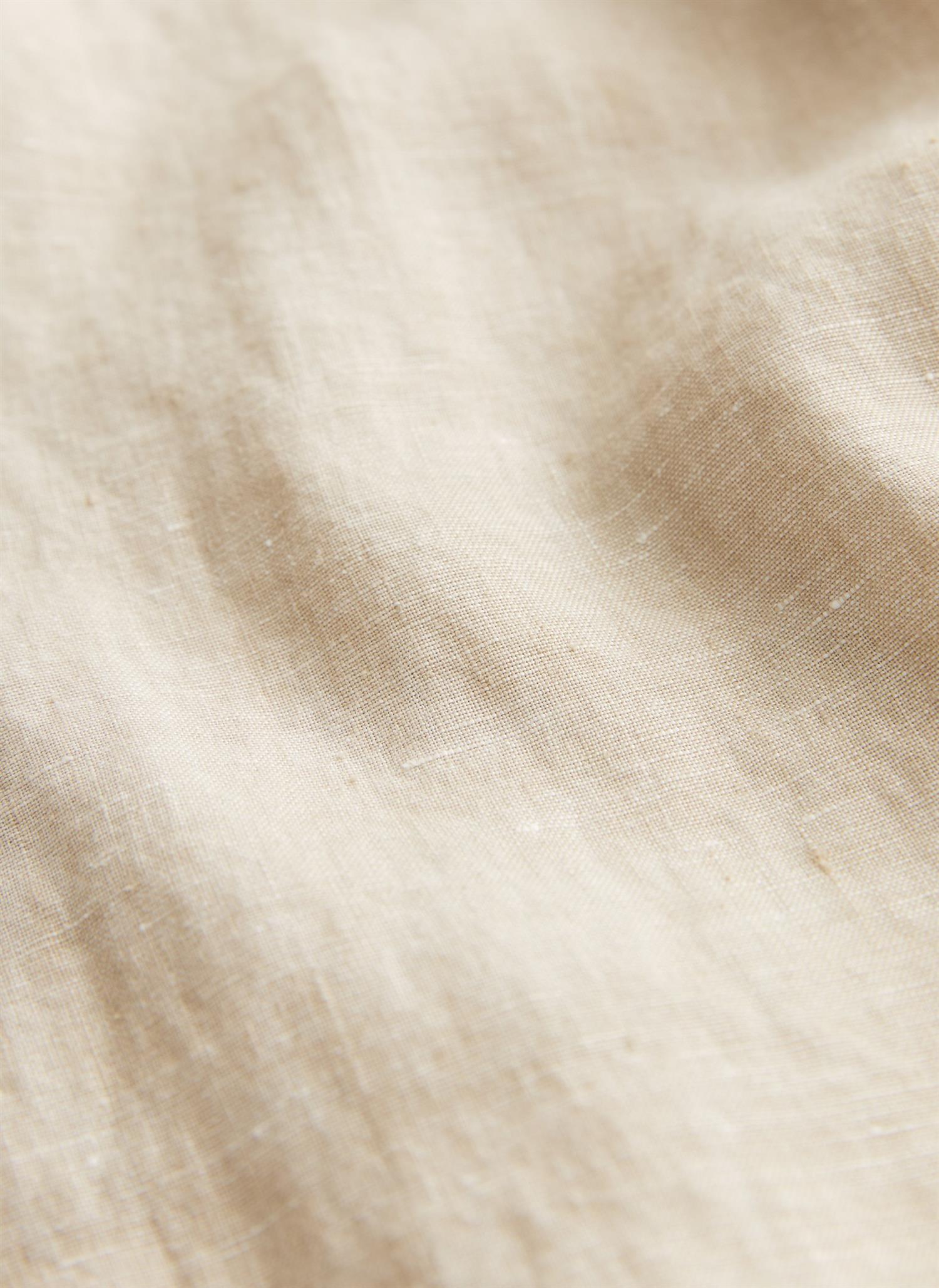 Morris Douglas L/Erm Skjorte Lin Beige