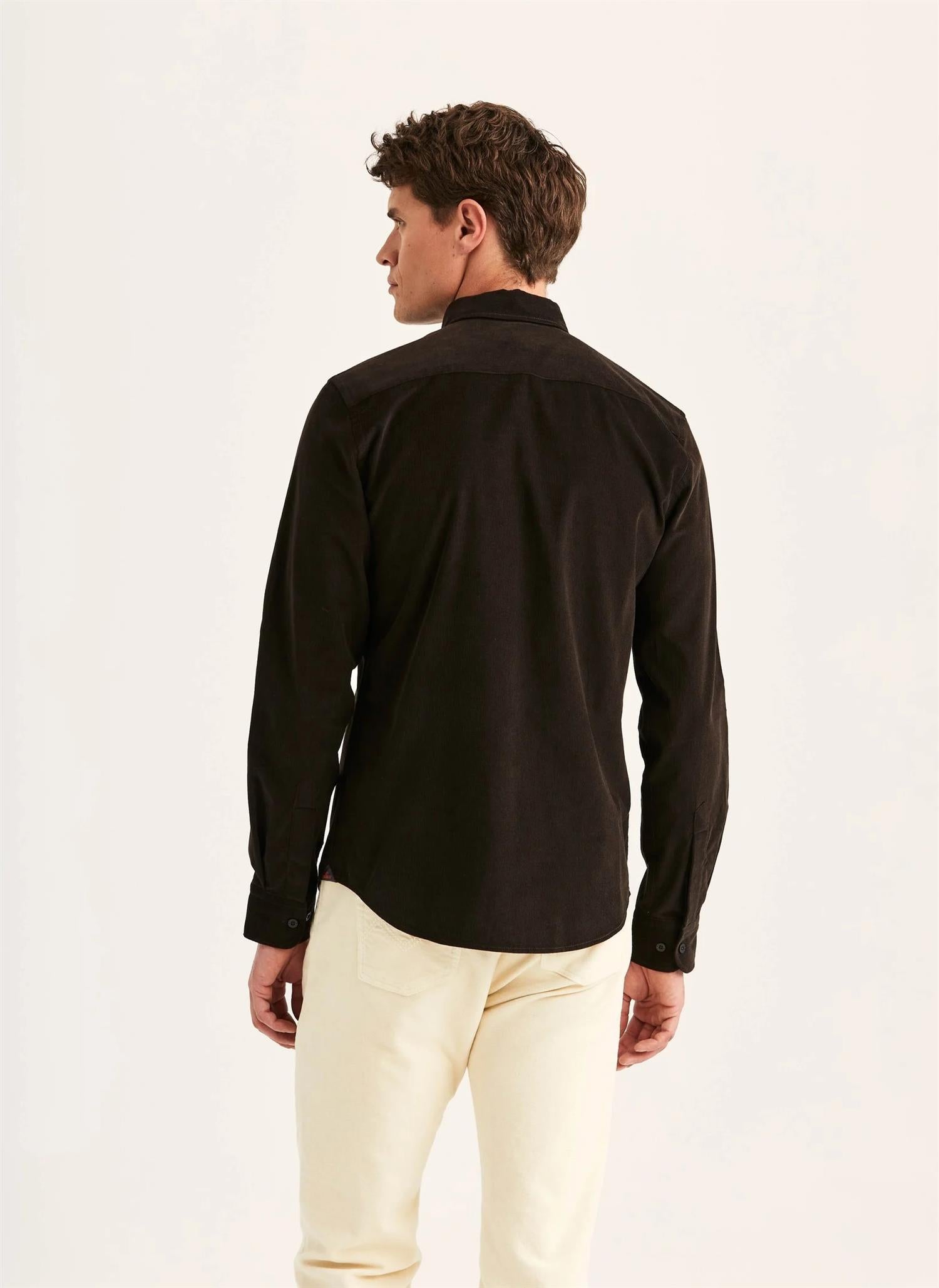 Morris Douglas Cord Skjorte brun