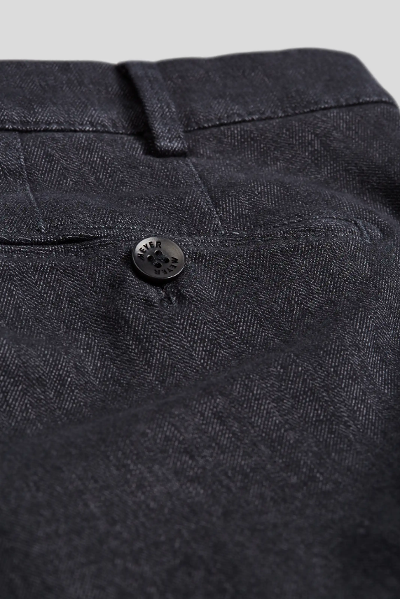 Meyer Chinos Bonn Bomullsflanell Mørk Grå