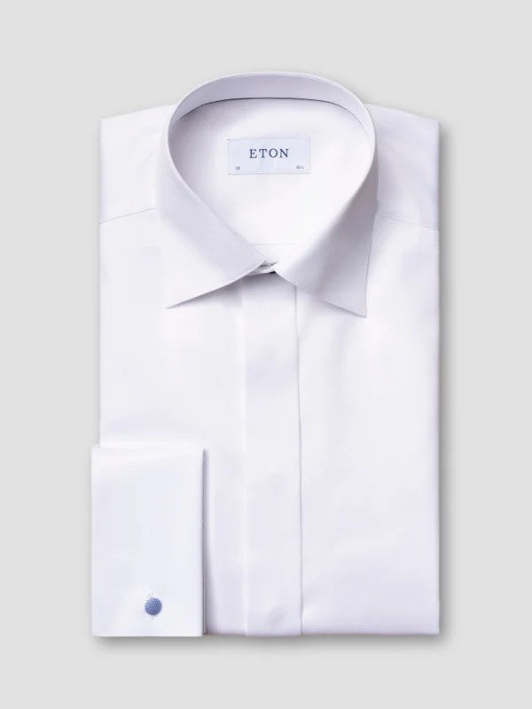 Eton Skjorte Smoking Contamporary Hvit