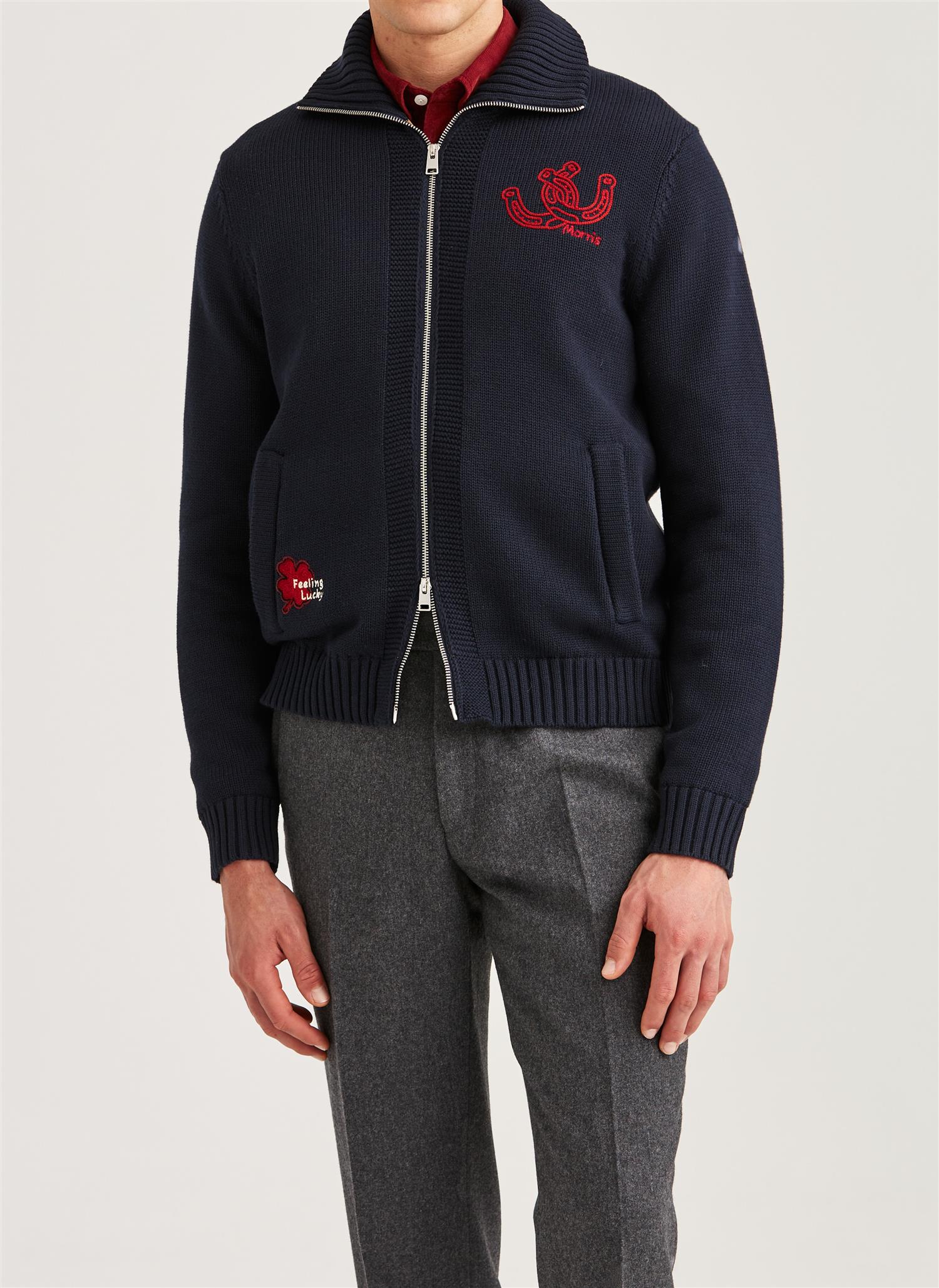 Morris Wynnstan Zip Jacket Marine