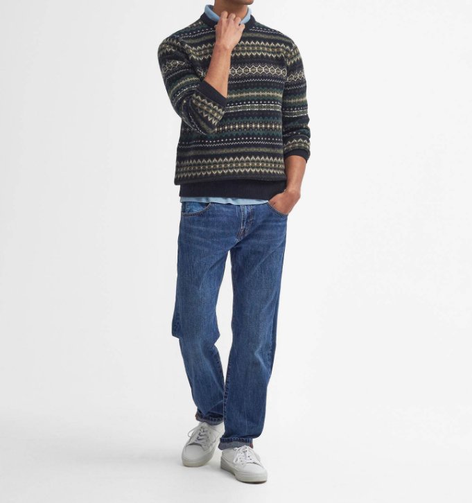 Barbour Case Fair Isle Crewneck Lammeull