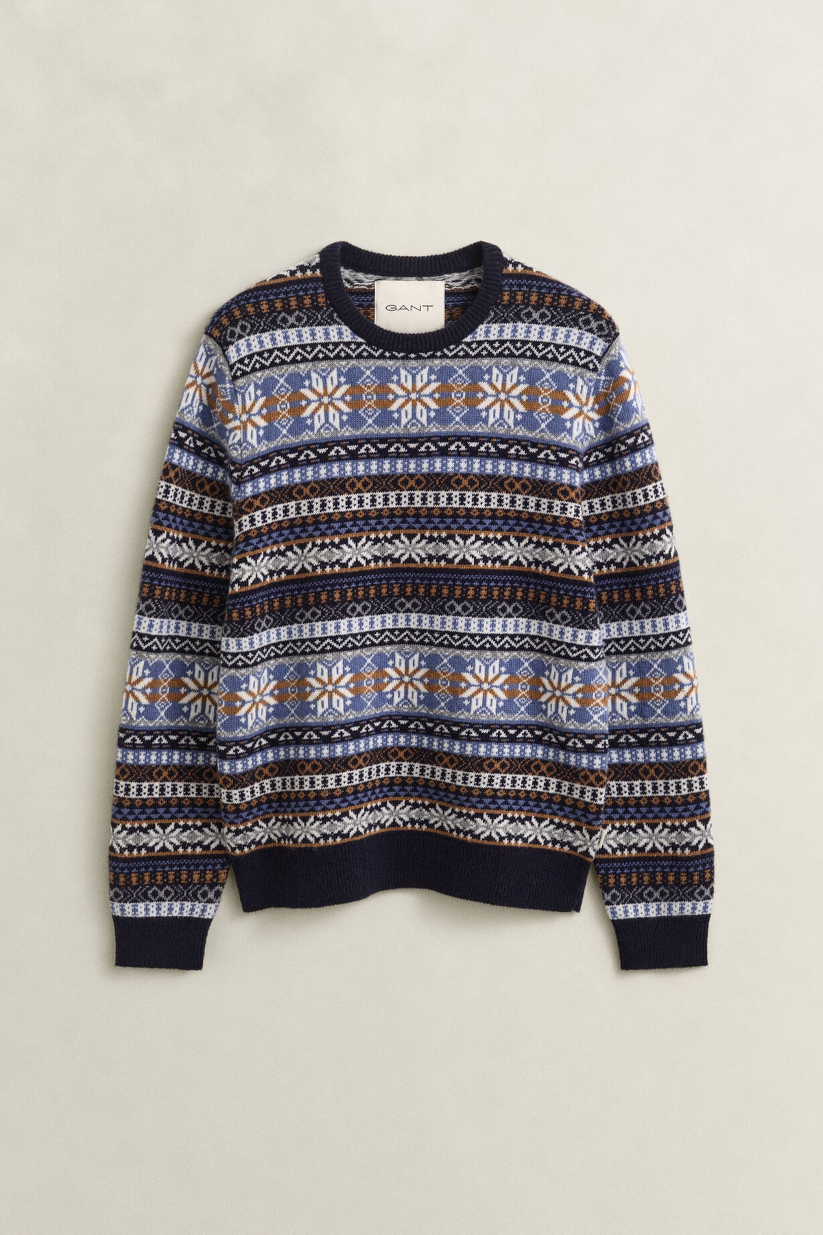 Gant Fair Isle Genser Mønster Blå