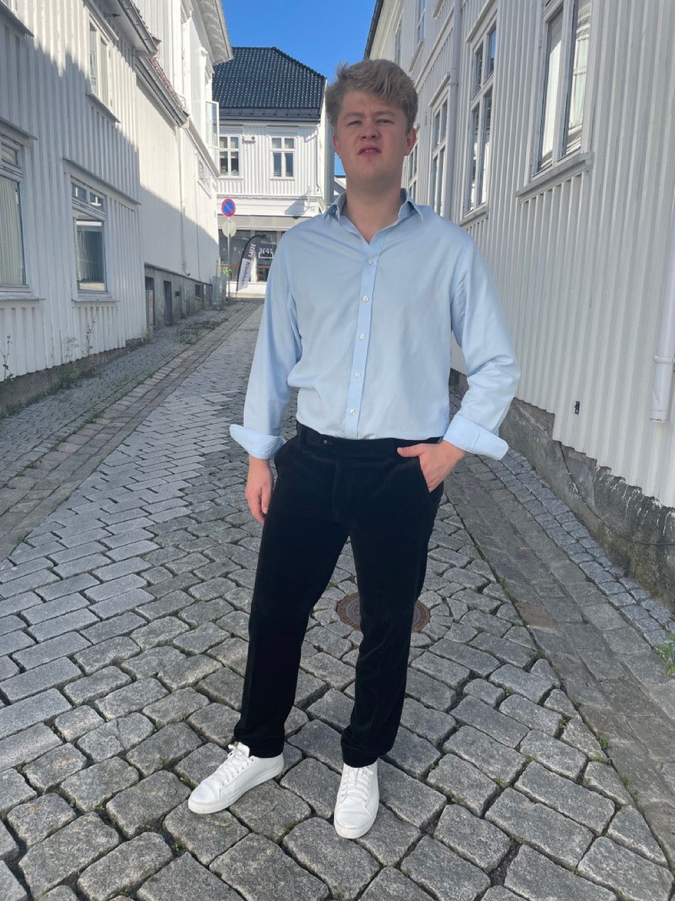 Meyer Cordbukse Roma Bomull Grønn