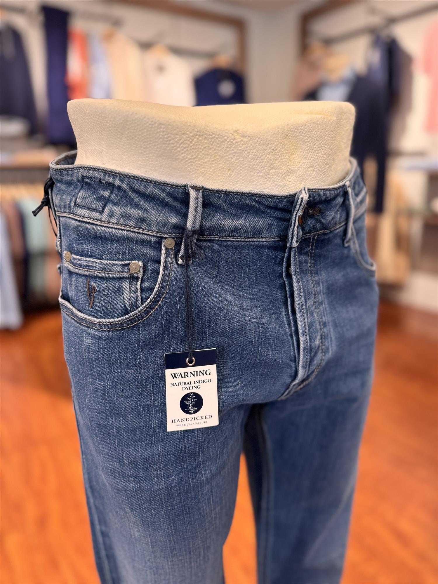 HandPicked Ravello Jeans Lys Blå