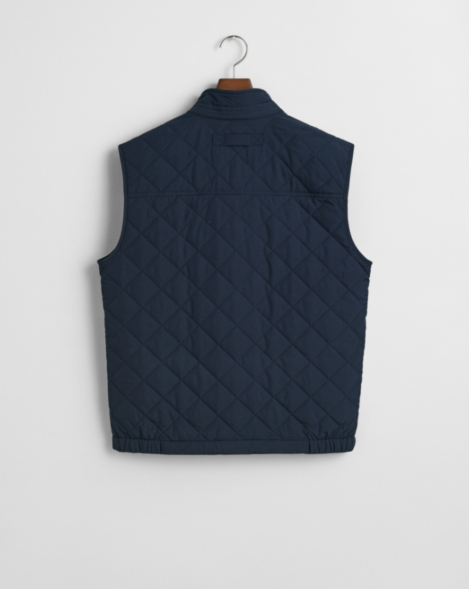 Gant Quilted Windcheater Vest Marine