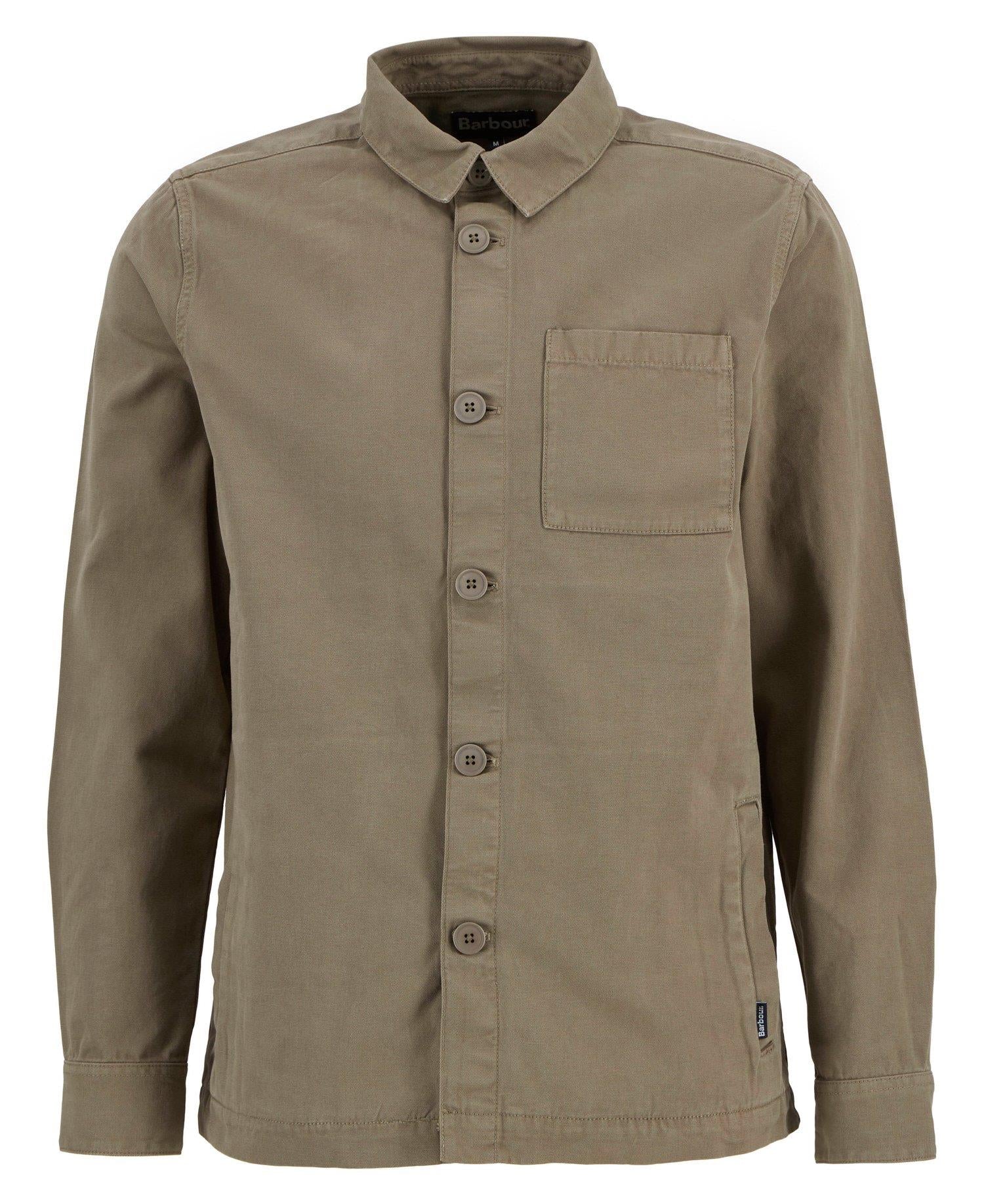 Barbour Washed Overshirt Grønn