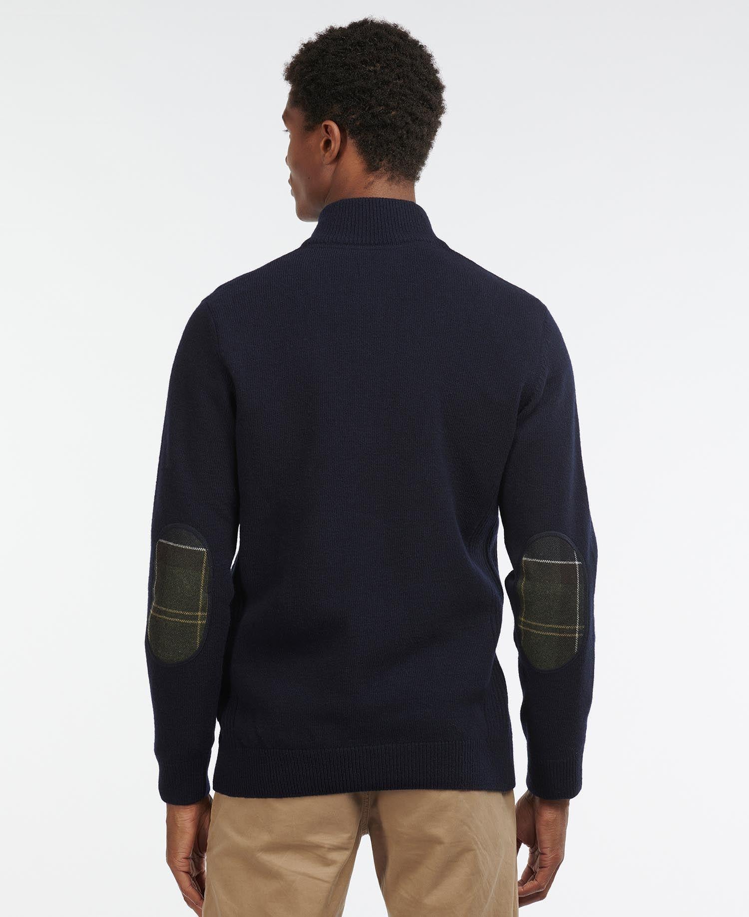 Barbour Holden Half Zip Ull Mørkeblå