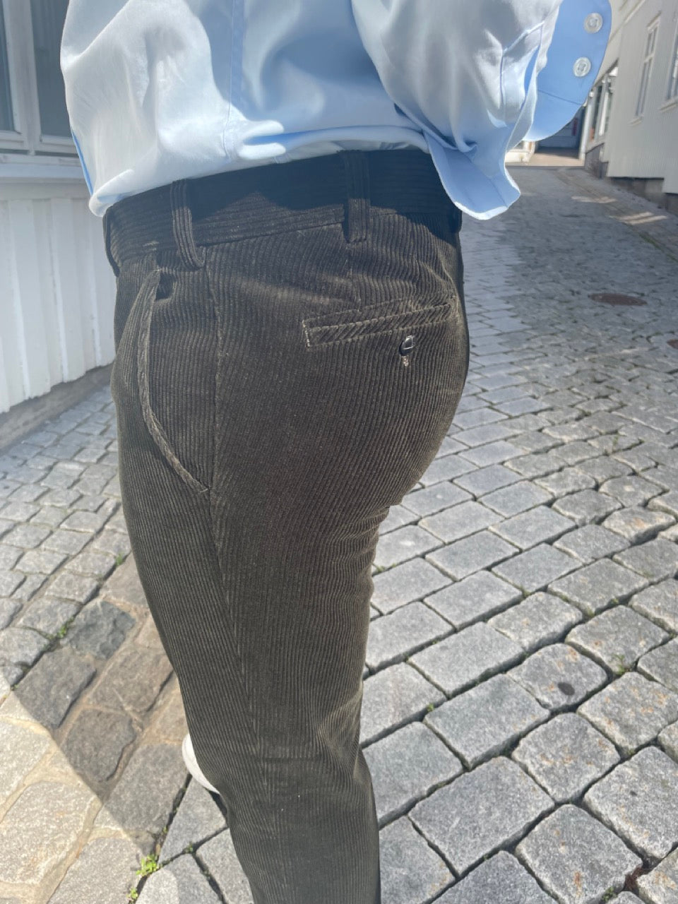 Meyer Cordbukse Roma Bomull Grønn