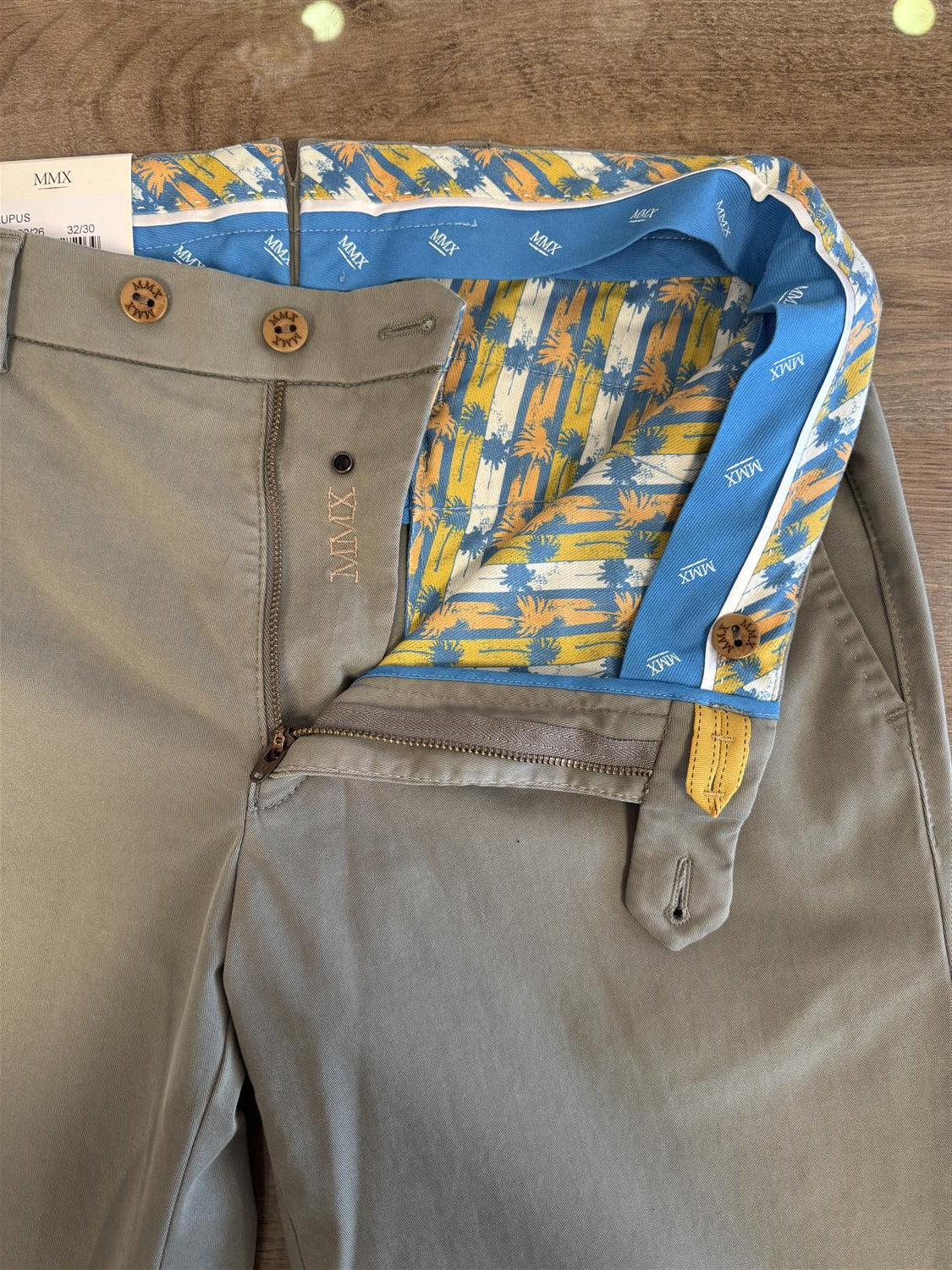 MMX Lupus Chinos Slim Bomull Lysegrønn