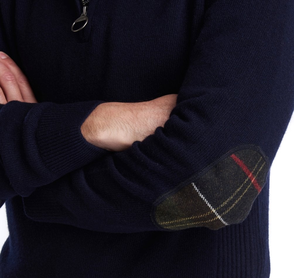 Barbour Holden Half Zip Ull Mørkeblå