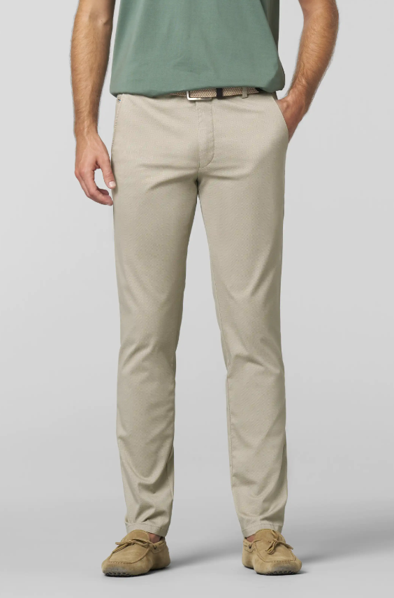 Meyer Chino Bonn Bomull M/Struktur Beige
