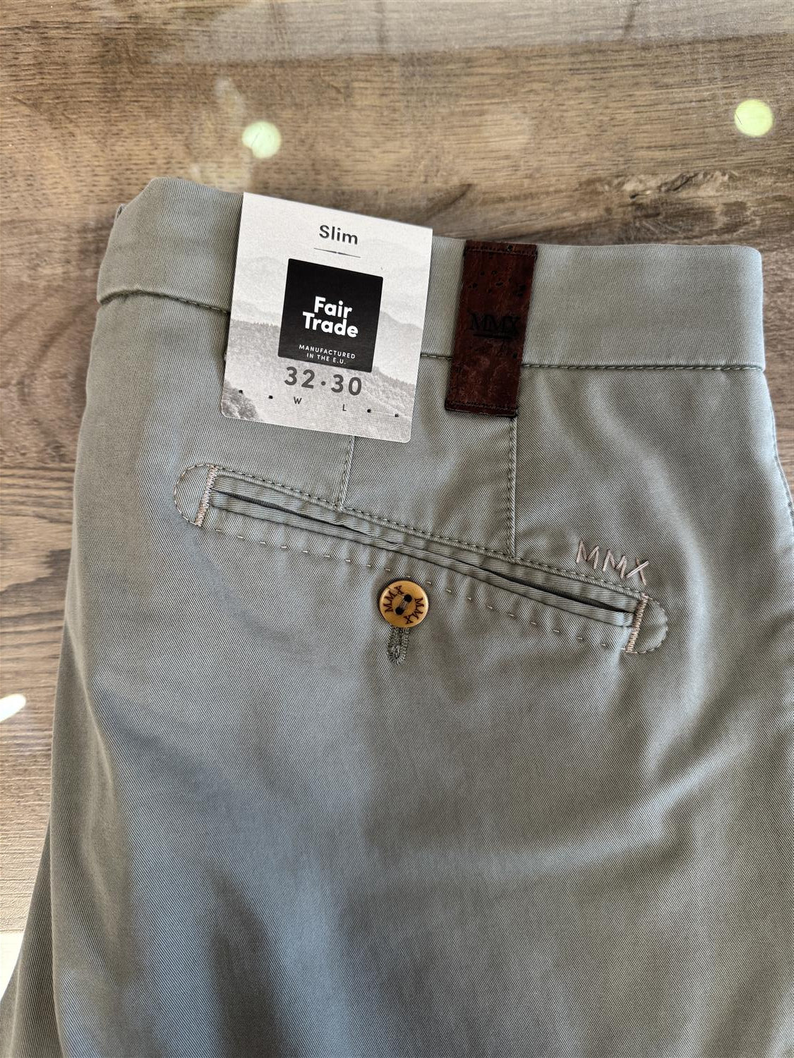 MMX Lupus Chinos Slim Bomull Lysegrønn