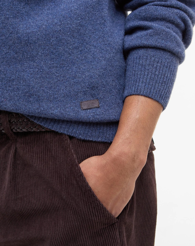 Barbour Essential Patch Crewneck Dark Indigo