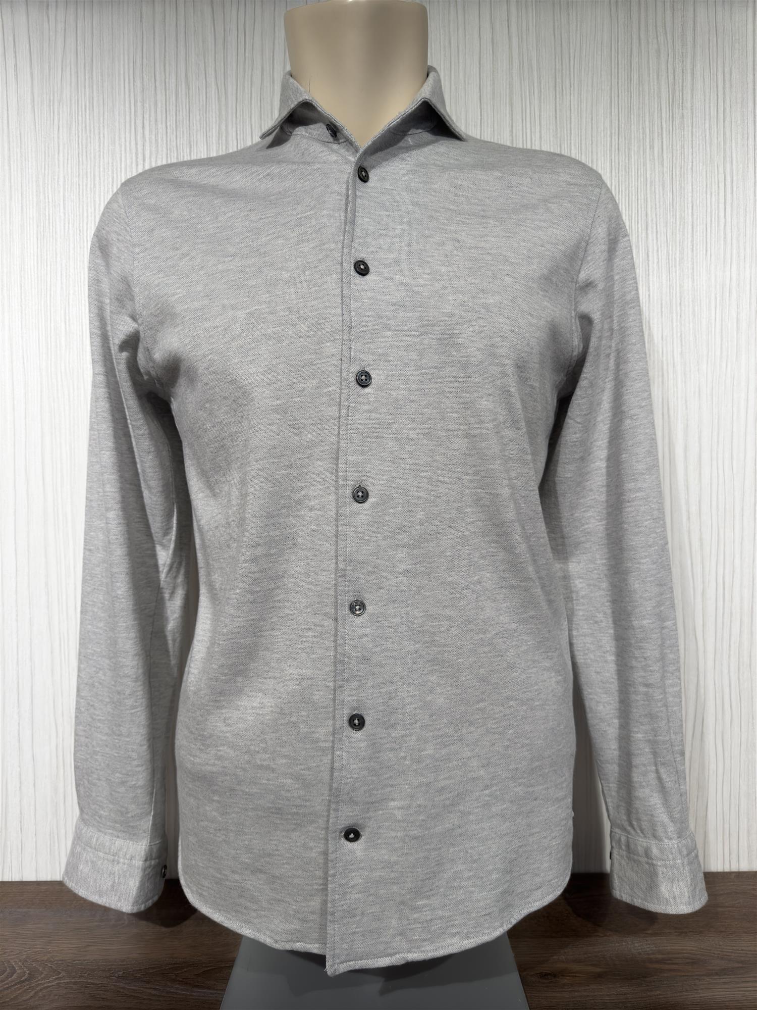 Gran Sasso Skjorte Bomull & Kashmir Lysegrå