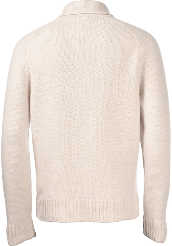 Gran Sasso Merino Cardigan Knapper M/Brystlommer Krem