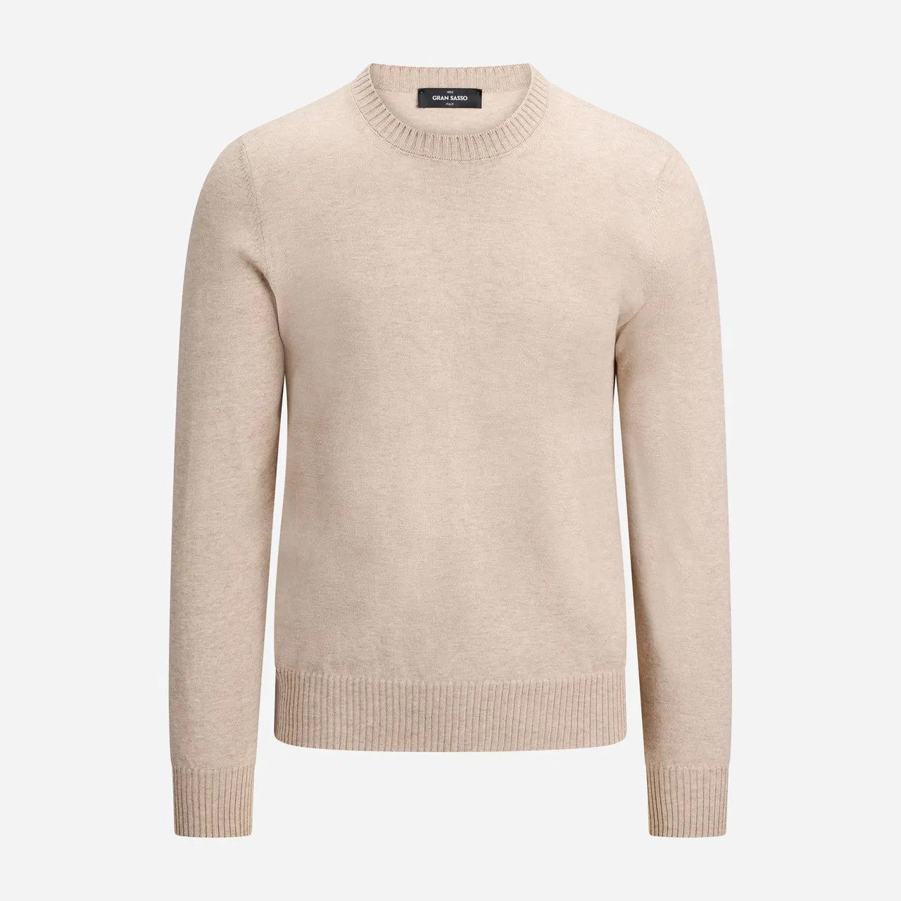 Gran Sasso Genser Tynn Bomull/Kashmir Beige