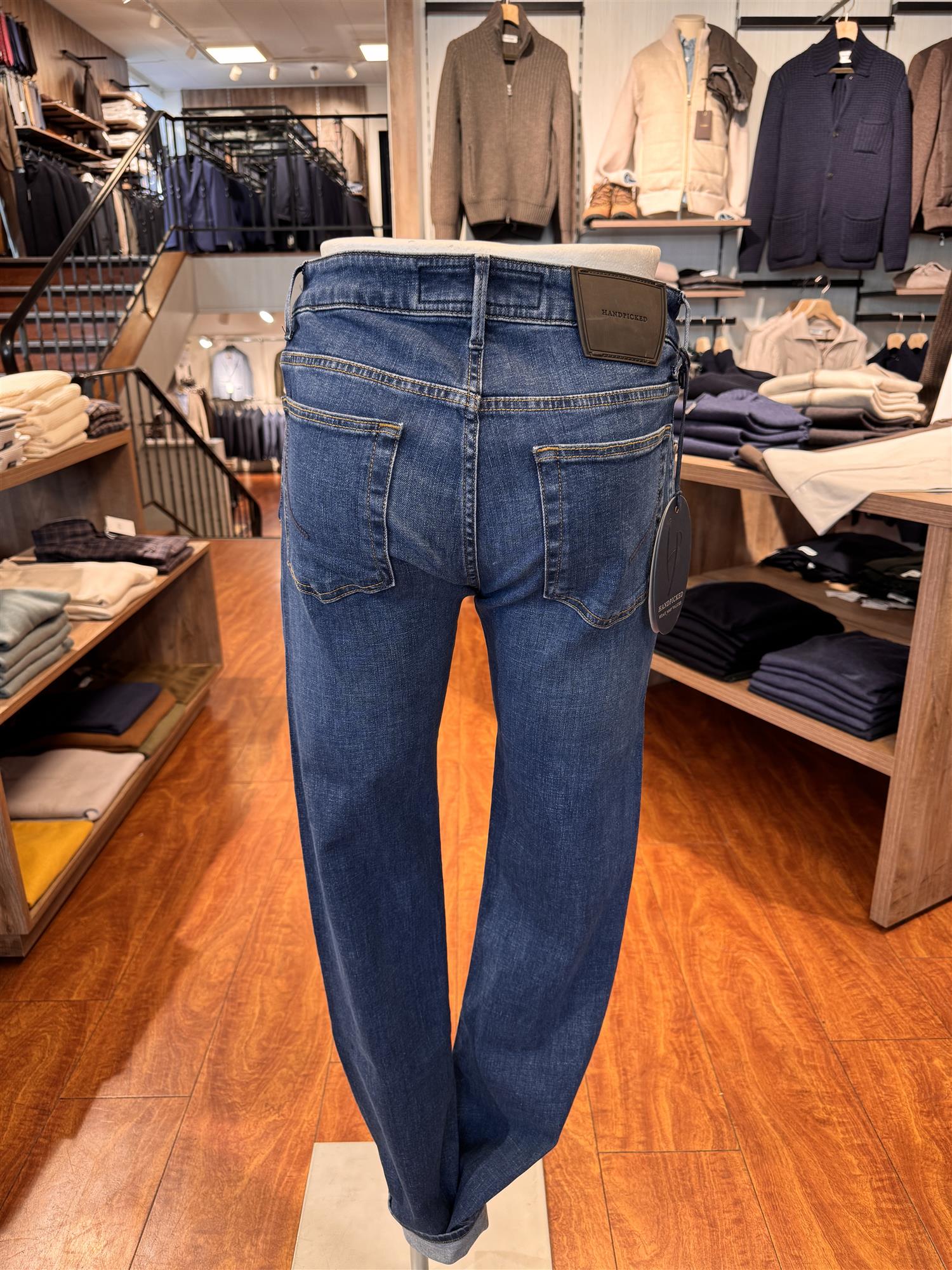 HandPicked Ravello Jeans Vasket Mellomblå