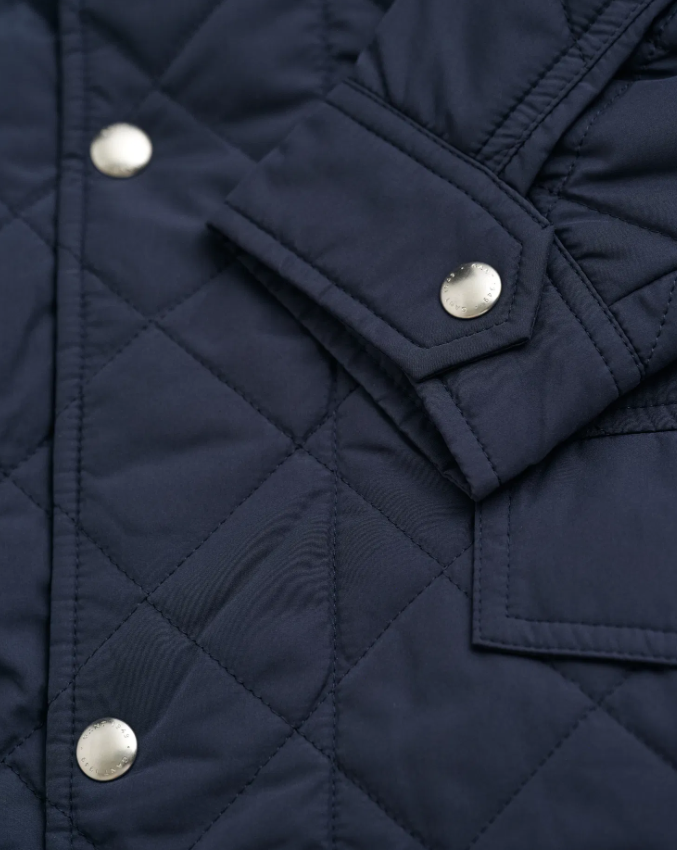Gant Quilted Windcheater Ytterjakke Marine