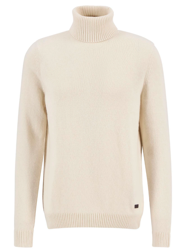 Barbour Turtleneck Ull/Bomull Kremhvit