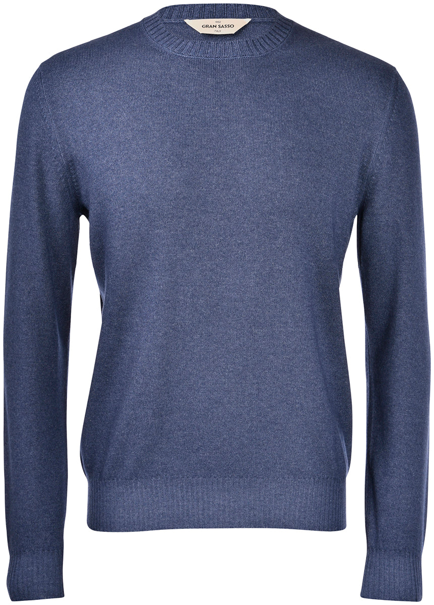 Gran Sasso Genser Pullover Ull/Kashmir Blå