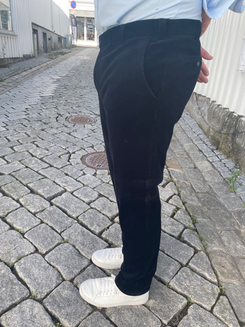 Meyer Cordbukse Roma Bomull Marineblå