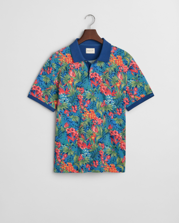Gant Multicolor Blomster Pique Bomull