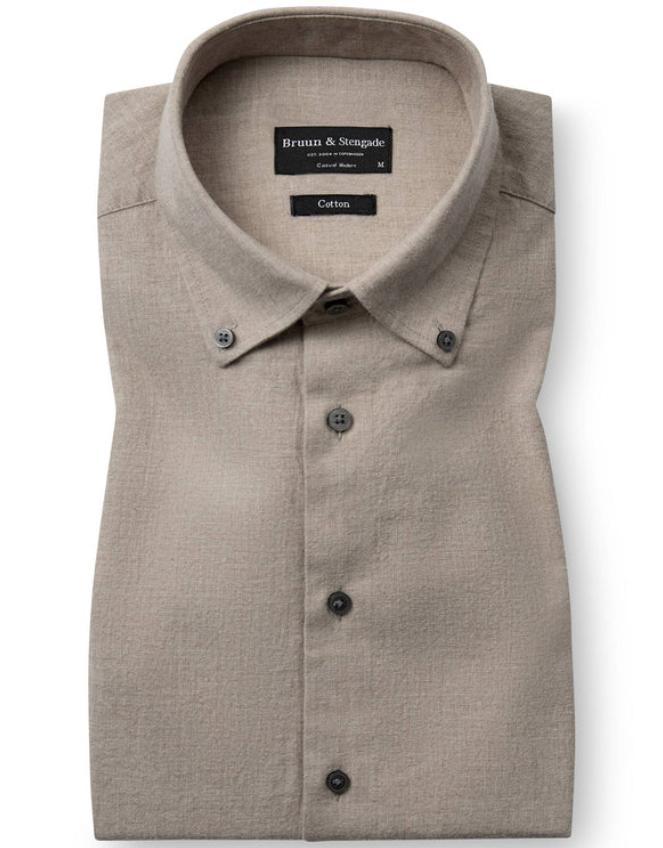 Bruun & Stengade Faruk Flanellskjorte Sand