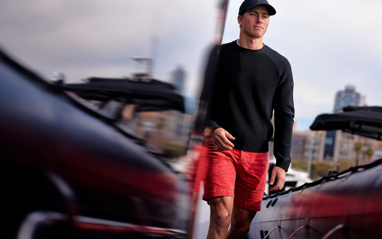 Sail Racing Grinder Corduroy Shorts Rød